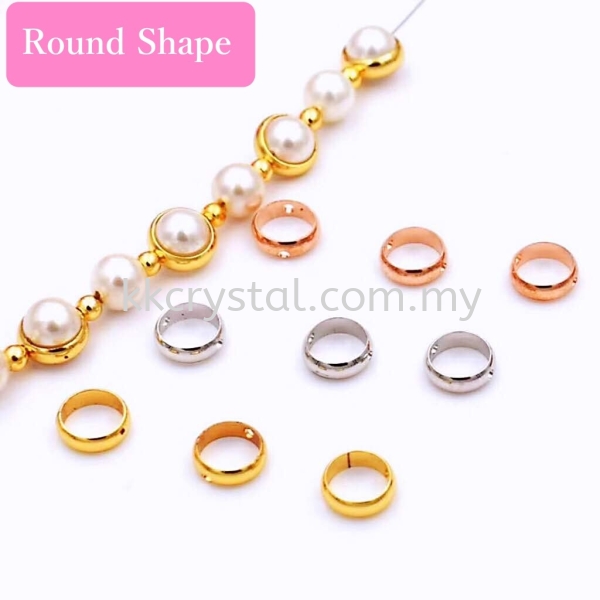 Diverter, Round Shape, 8mm, 0283019, 50pcs/pkt  Connectors  Jewelry Findings, White Gold Plating Kuala Lumpur (KL), Malaysia, Selangor, Klang, Kepong Wholesaler, Supplier, Supply, Supplies | K&K Crystal Sdn Bhd