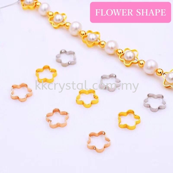 Diverter, Flower Shape, 10mm, 0283018, 50pcs/pkt  Connectors  Jewelry Findings, White Gold Plating Kuala Lumpur (KL), Malaysia, Selangor, Klang, Kepong Wholesaler, Supplier, Supply, Supplies | K&K Crystal Sdn Bhd