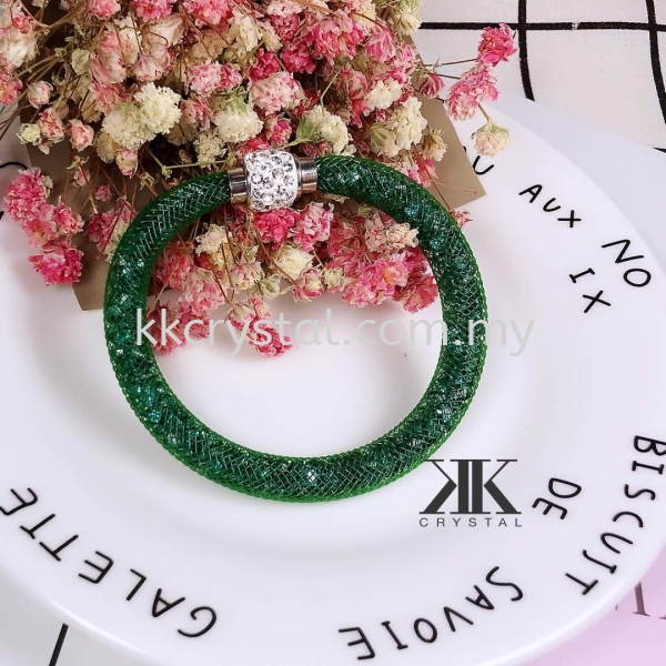 Stardust Bracelet, Single Loop, CC13 Emerald Stardust Bracelet  Bracelet  Jewerly Kuala Lumpur (KL), Malaysia, Selangor, Klang, Kepong Wholesaler, Supplier, Supply, Supplies | K&K Crystal Sdn Bhd