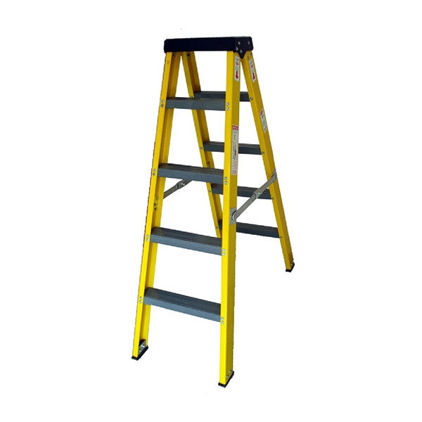 Fibre Glass Double Step Ladder Fibre Glass Ladder Fibre Glass Ladders & Work Platforms Malaysia, Johor Bahru (JB), Kuala Lumpur (KL), Penang, Singapore, Selangor Supplier, Suppliers, Supply, Supplies | Saturn Pyro Sdn Bhd