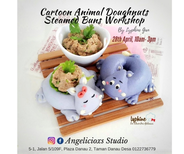 Panda & Hippo Steamed Buns Workshop Baking Workshop Baking & Culinary Kuala Lumpur (KL), Malaysia, Selangor, Danau Desa Class, Lesson, Workshop | Angelicioxs Studio