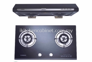 KA11 - slim cooker hood and glass hob