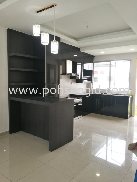 All Black Series Kitchen Kitchen Seremban, Negeri Sembilan (NS), Malaysia Renovation, Service, Interior Design, Supplier, Supply | Poh Seng Furniture & Interior Design