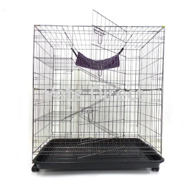 9134 - Cage 3 level (36"L x 24"W x 53"H) Cat Cage Selangor, Malaysia, Kuala Lumpur (KL), Klang, Subang Jaya, Shah Alam Supplier, Suppliers, Supply, Supplies | Pets Direct