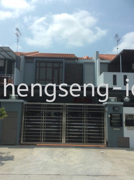  Stainless Steel Main Door JB, Johor Bahru, Bandar Uda Utama Design, Service | Heng Seng Interior Design & Renovation