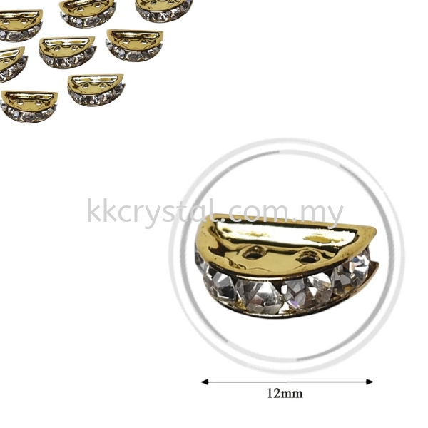 Fashion Rhinestone Diverter, S2910 Gold Crystal 12mm, 10pcs/pkt (BUY 1 GET 1 FREE) Fashion Rhinestone Diverter  Jewelry Findings Kuala Lumpur (KL), Malaysia, Selangor, Klang, Kepong Wholesaler, Supplier, Supply, Supplies | K&K Crystal Sdn Bhd