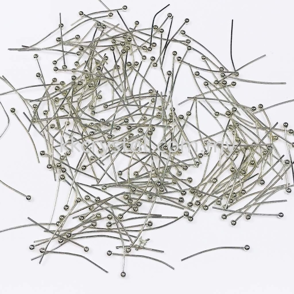Ball Pin, 0.5x2cm, Plated Headpins, Eyepins Jewelry Findings Kuala Lumpur (KL), Malaysia, Selangor, Klang, Kepong Wholesaler, Supplier, Supply, Supplies | K&K Crystal Sdn Bhd