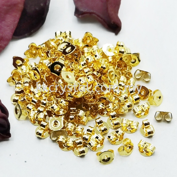 Earnut, Gold Plating, 010035 Earring Findings Jewelry Findings Kuala Lumpur (KL), Malaysia, Selangor, Klang, Kepong Wholesaler, Supplier, Supply, Supplies | K&K Crystal Sdn Bhd