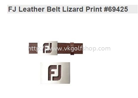 FJ Leather Belt Lizard Print New 69425