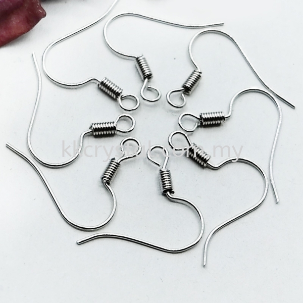 Fish Hook & Coil, Plated Earring Findings  Jewelry Findings Kuala Lumpur (KL), Malaysia, Selangor, Klang, Kepong Wholesaler, Supplier, Supply, Supplies | K&K Crystal Sdn Bhd