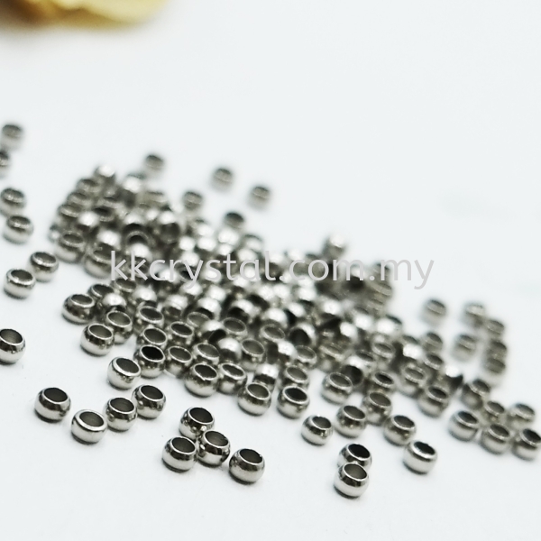 Crimp Beads (Stopper), 2.5mm, Plated Crimp Beads (Stopper)   Jewelry Findings Kuala Lumpur (KL), Malaysia, Selangor, Klang, Kepong Wholesaler, Supplier, Supply, Supplies | K&K Crystal Sdn Bhd