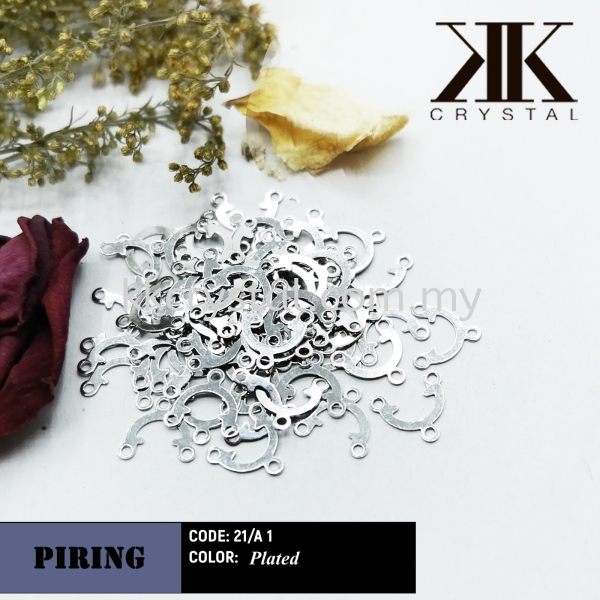 Connector, 21/A1, Plated, 021014, 100pcs/pkt Connectors  Jewelry Findings Kuala Lumpur (KL), Malaysia, Selangor, Klang, Kepong Wholesaler, Supplier, Supply, Supplies | K&K Crystal Sdn Bhd