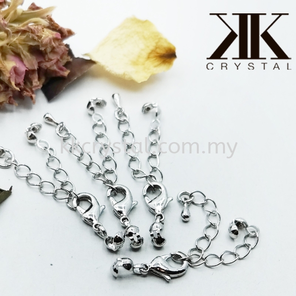 Clasp Lobster with Extension, Plated, 018938, 10pcs/pkt Clasp   Jewelry Findings Kuala Lumpur (KL), Malaysia, Selangor, Klang, Kepong Wholesaler, Supplier, Supply, Supplies | K&K Crystal Sdn Bhd