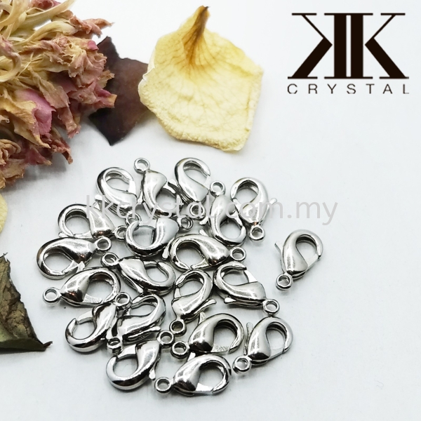 Clasp Lobster, 7x12mm, Plated, 20pcs/pkt Clasp   Jewelry Findings Kuala Lumpur (KL), Malaysia, Selangor, Klang, Kepong Wholesaler, Supplier, Supply, Supplies | K&K Crystal Sdn Bhd