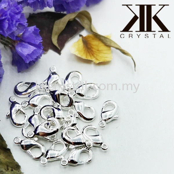 Clasp Lobster, 5x9mm, Silver Plating, 20pcs/pkt Clasp   Jewelry Findings Kuala Lumpur (KL), Malaysia, Selangor, Klang, Kepong Wholesaler, Supplier, Supply, Supplies | K&K Crystal Sdn Bhd