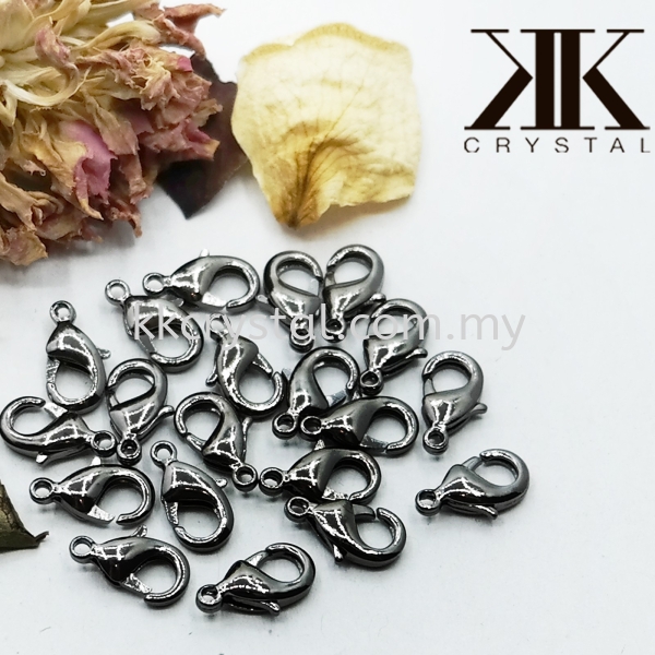 Clasp Lobster, 5x9mm, Black, 20pcs/pkt Clasp   Jewelry Findings Kuala Lumpur (KL), Malaysia, Selangor, Klang, Kepong Wholesaler, Supplier, Supply, Supplies | K&K Crystal Sdn Bhd