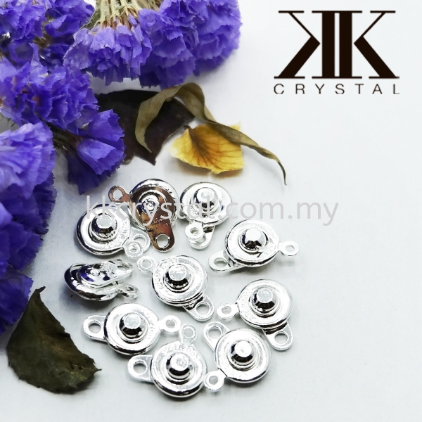 Clasp Button, 9x16mm, Silver Plating, 10pcs/pkt Clasp   Jewelry Findings Kuala Lumpur (KL), Malaysia, Selangor, Klang, Kepong Wholesaler, Supplier, Supply, Supplies | K&K Crystal Sdn Bhd