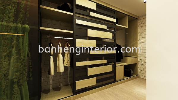 Wardrobe MASTER BEDROOM Johor Bahru (JB), Johor, Skudai Service, Renovation, Construction | Ban Heng Interior Design Sdn Bhd