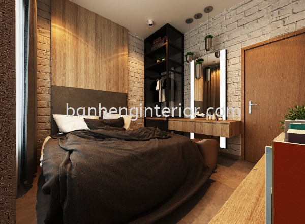 BEDROOM Bedroom Design Johor Bahru (JB), Johor, Skudai Service, Renovation, Construction | Ban Heng Interior Design Sdn Bhd