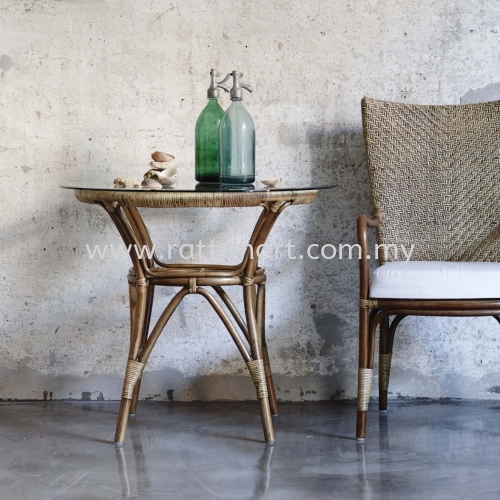 RATTAN DINING TABLE SIMPLE