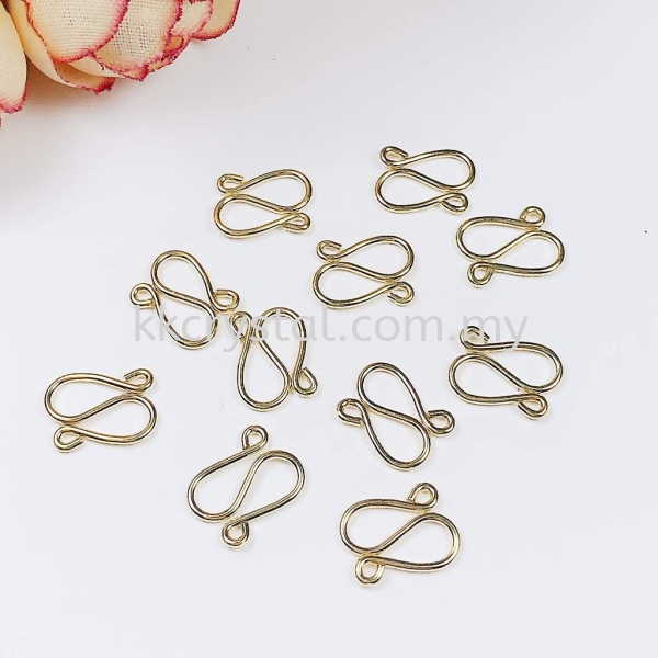Suasa (Gold Filled), Clasp, S, 10mm, K-26-L080-E, 10pcs/pack Clasps Suasa (Gold Filled) Kuala Lumpur (KL), Malaysia, Selangor, Klang, Kepong Wholesaler, Supplier, Supply, Supplies | K&K Crystal Sdn Bhd