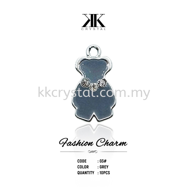 Fashion Charm, Code 03# Grey, 10pcs/pack Scarf Charm Kuala Lumpur (KL), Malaysia, Selangor, Klang, Kepong Wholesaler, Supplier, Supply, Supplies | K&K Crystal Sdn Bhd