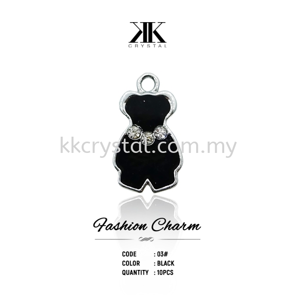 Fashion Charm, Code 03# Black, 10pcs/pack Scarf Charm Kuala Lumpur (KL), Malaysia, Selangor, Klang, Kepong Wholesaler, Supplier, Supply, Supplies | K&K Crystal Sdn Bhd