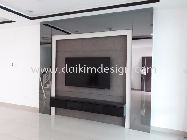 Kabinet TV 027 TV Wall Design Kulai Johor Bahru JB Design | Daikim Design