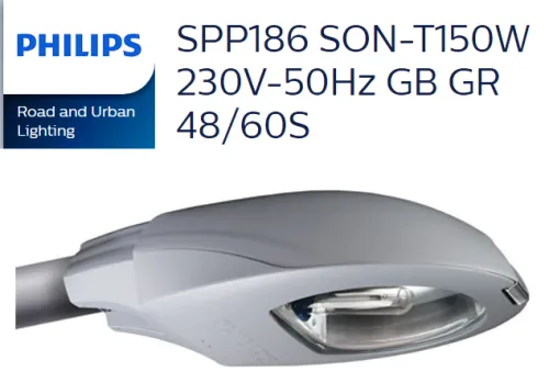 PHILIPS SPP186 SON T 150W 240V-50Hz GB GR 48/60S