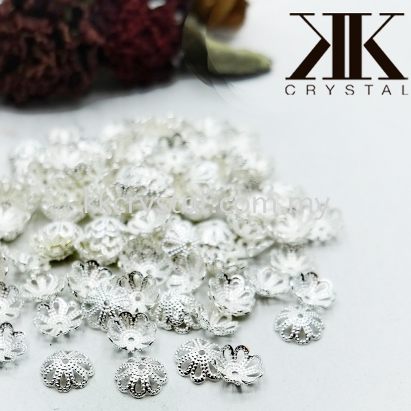 Beads Cap, X2213, 8mm, Silver Plating, 213025 Beads Cap (Kelopak)   Jewelry Findings Kuala Lumpur (KL), Malaysia, Selangor, Klang, Kepong Wholesaler, Supplier, Supply, Supplies | K&K Crystal Sdn Bhd