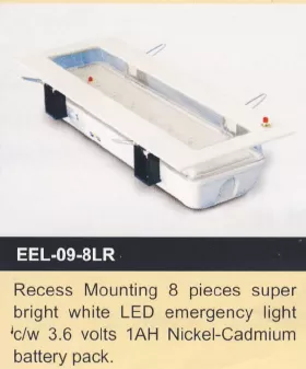 EVERBRIGHT EEL-09-8LR EMERGENCY LIGHT RECESSED