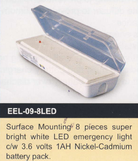 EVERBRIGHT EEL-09-8LED EMERGENCY LIGHT SURFACE