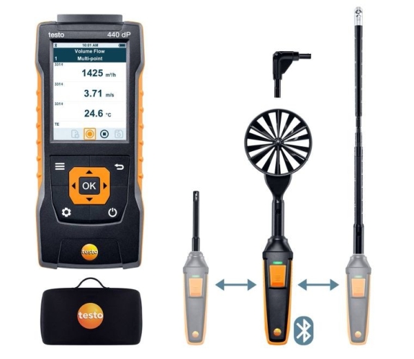 Testo 440 delta P Air Flow ComboKit 2 with Bluetooth® Multi Function Air Flow Meter Testo Measuring Instruments (GERMANY) Testing & Measuring Instruments Selangor, Malaysia, Kuala Lumpur (KL), Shah Alam Supplier, Suppliers, Supply, Supplies | Iso Kimia (M) Sdn Bhd