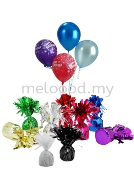 BALLOON WEIGHTS FOIL TINSEL