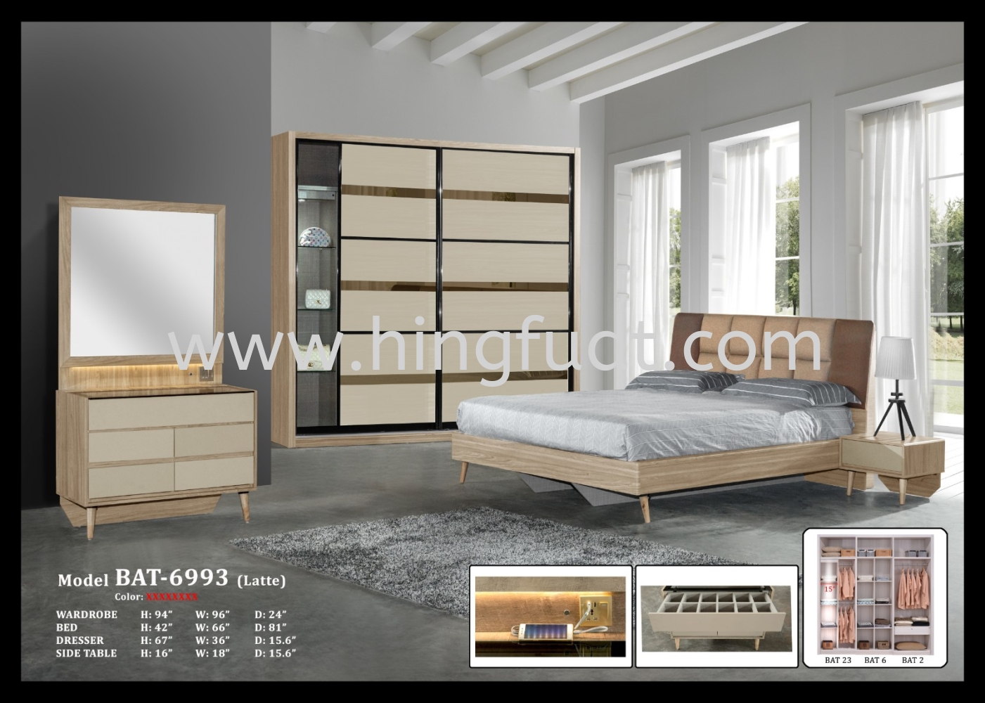 6993 Bedroom Set Johor Bahru Jb Malaysia Kulai Skudai Supplier Suppliers Supply Supplies Hing Fuat Furniture M Sdn Bhd