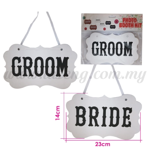 Display Board *Groom & Bride - White (DB-WD-01W)