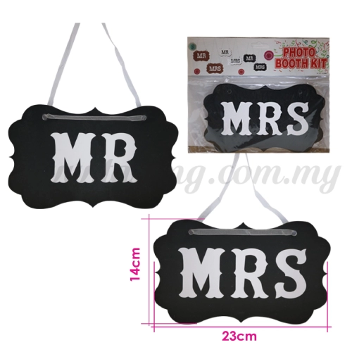 Display Board *Mr & Mrs - Black (DB-WD-02BK)