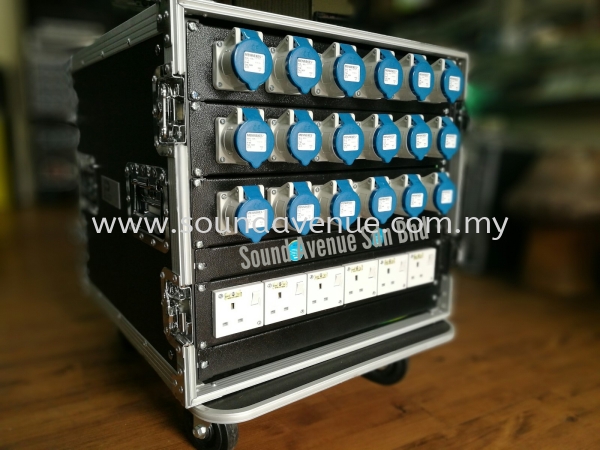 PowerSAV 32A/5P inlet 16A/3PCEE X 18+13A switch socketx6 nos. output Power DB Power Distribution Box Rack Mounted Type Kuala Lumpur (KL), Malaysia, Selangor, Pudu Supplier, Supply, Supplies, Manufacturer | Sound Avenue Sdn Bhd