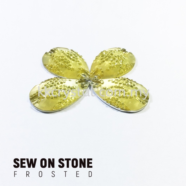 Sew On Stone, Frosted Print, 02# Teardrop, 15x22mm, Color 01#, 4pcs/pack (BUY 1 GET 1 FREE) Sew On Stone, Frosted Print Sew On Kuala Lumpur (KL), Malaysia, Selangor, Klang, Kepong Wholesaler, Supplier, Supply, Supplies | K&K Crystal Sdn Bhd