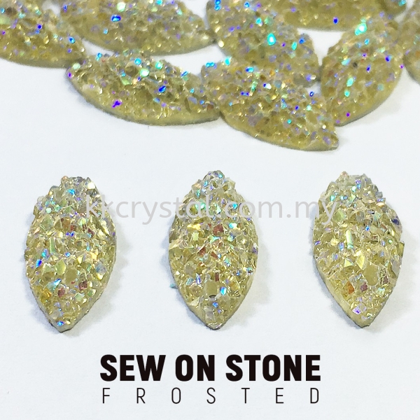 Sew On Stone, Frosted, Code 05# Navette, 7x15mm, 014# White2x, 20pcs/pack (BUY 1 GET 1 FREE) Sew On Stone, Frosted Sew On Kuala Lumpur (KL), Malaysia, Selangor, Klang, Kepong Wholesaler, Supplier, Supply, Supplies | K&K Crystal Sdn Bhd