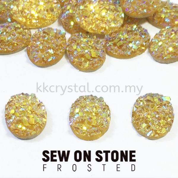 Sew On Stone, Frosted, Code 01# Oval, 8*10mm, 004# Light Topaz 2x, 25pcs/pack (BUY 1 GET 1 FREE) Sew On Stone, Frosted Sew On Kuala Lumpur (KL), Malaysia, Selangor, Klang, Kepong Wholesaler, Supplier, Supply, Supplies | K&K Crystal Sdn Bhd