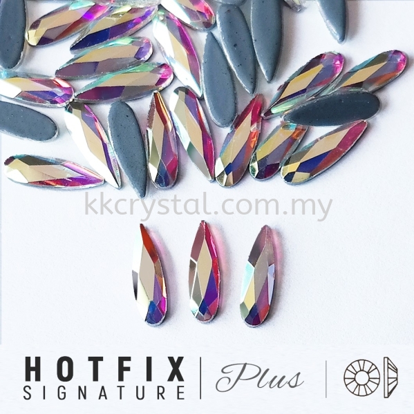 Signature PLUS, Special Shape, Code 829# Raindrop Flat Back, 3x10mm, Crystal AB, 144pcs/pkt Hotfix Signature PLUS - Special Shape Hotfix Kuala Lumpur (KL), Malaysia, Selangor, Klang, Kepong Wholesaler, Supplier, Supply, Supplies | K&K Crystal Sdn Bhd