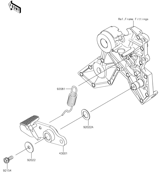 BRAKE PEDAL/TORQUE LINK Ninja 650 2017 Parts Diagrams KAWASAKI PARTS Kuala Lumpur (KL), Malaysia, Selangor Dealer, Supplier, Supply, Supplies | MotorSim Sdn Bhd