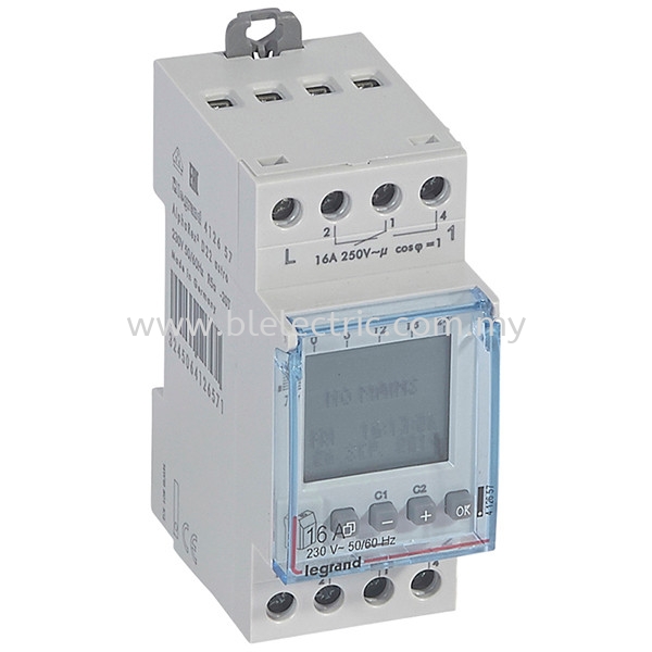 Legrand Digital 24Hrs Timer Legrand Timer & Time Relay Johor Bahru (JB), Malaysia, Johor Jaya Wholesaler, Supplier, Supply, Supplies | B & L Electric Sdn Bhd