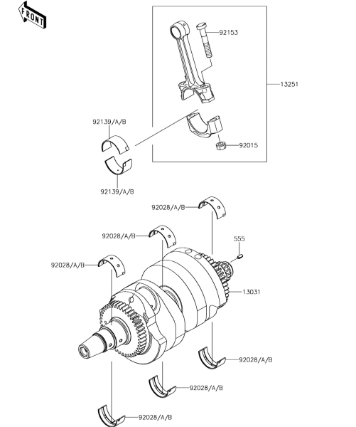 CRANKSHAFT Ninja 650 2017 Parts Diagrams KAWASAKI PARTS Kuala Lumpur (KL), Malaysia, Selangor Dealer, Supplier, Supply, Supplies | MotorSim Sdn Bhd