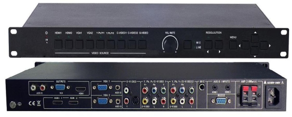 9-Input Presentation Scaler Switcher With Audio Amplifier (SC91DM) Kodio Visual System Audio Visual System Selangor, Malaysia, Kuala Lumpur (KL), Puchong Supplier, Installation, Supply, Supplies | Unique Amp Sdn Bhd