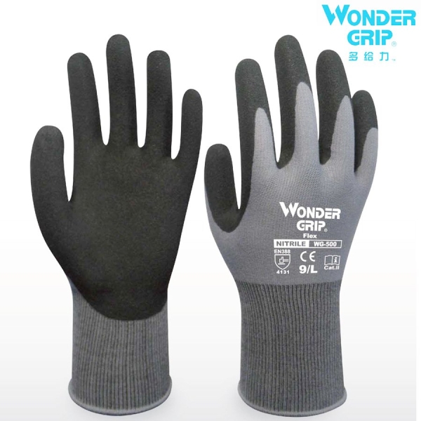 Wonder Grip® Flex 500 with the original Wonder Grip® Nitrile coating, EN388, 4131 Hand Protection Kuala Lumpur, KL, Malaysia Supply Supplier Supplies | Sama Maju Marine & Industry Sdn Bhd