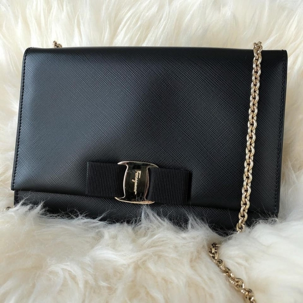 (SOLD) Salvatore Ferragamo Vara Bow Cross Body Black Calfskin with GHW Salvatore Ferragamo Kuala Lumpur (KL), Selangor, Malaysia. Supplier, Retailer, Supplies, Supply | BSG Infinity (M) Sdn Bhd