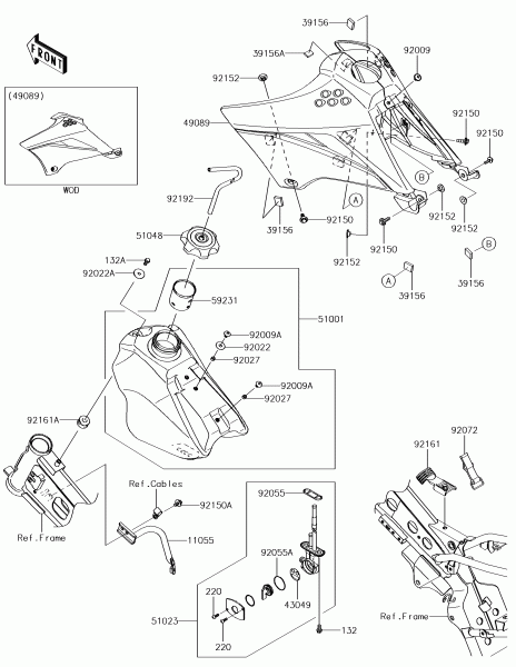 FUEL TANK KLX110 2017 Parts Diagrams KAWASAKI PARTS Kuala Lumpur (KL), Malaysia, Selangor Dealer, Supplier, Supply, Supplies | MotorSim Sdn Bhd