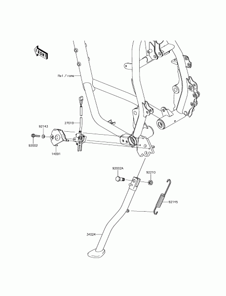 STAND(S) KLR650 2017 Parts Diagrams KAWASAKI PARTS Kuala Lumpur (KL), Malaysia, Selangor Dealer, Supplier, Supply, Supplies | MotorSim Sdn Bhd